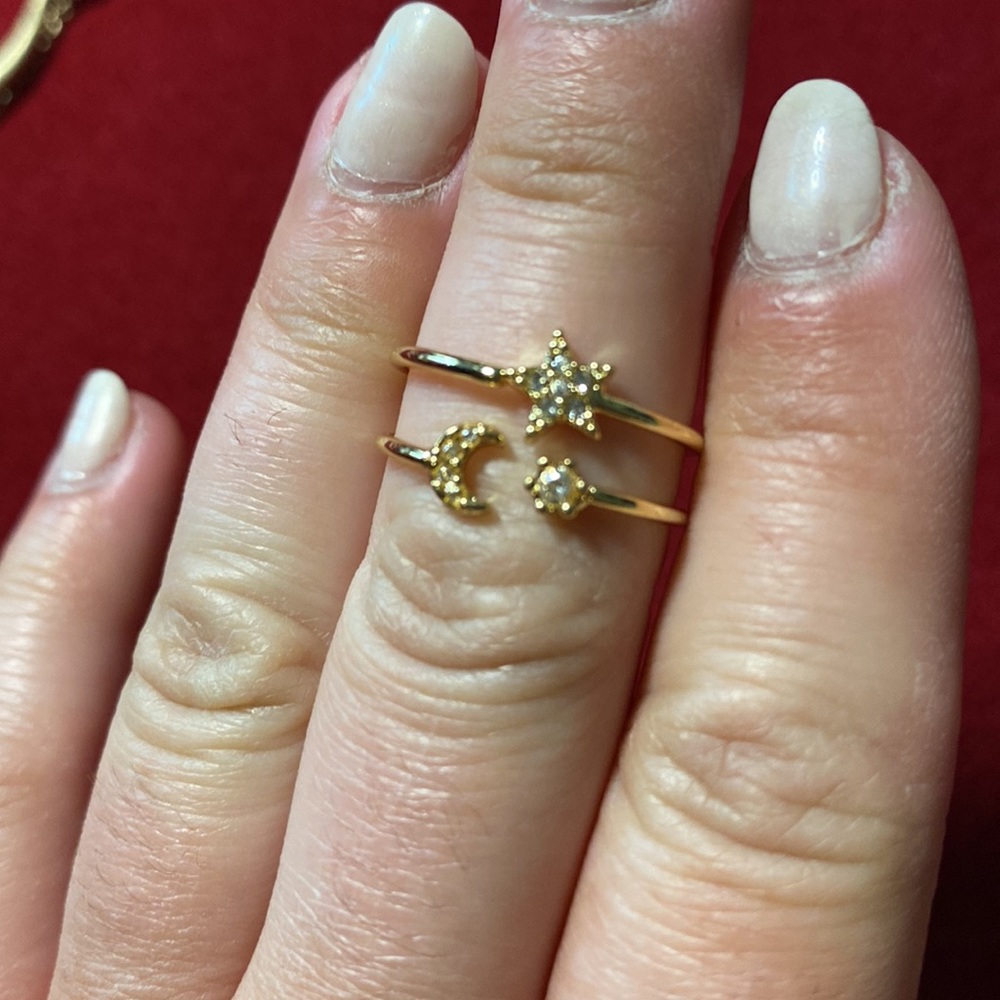 Sun Moon Stars ring and necklace set - Picture 6 of 6